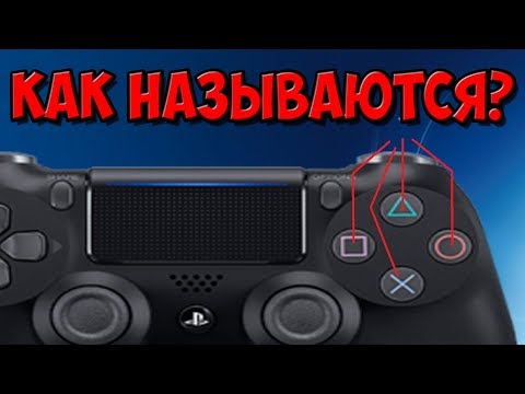 КАК НАЗЫВАЮТСЯ КНОПКИ ГЕЙМПАДА DualShock 4 ОТ PS4?