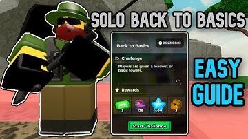 Solo Back To Basics Triumph on Sky Island Guide (Weekly Challenge) Tower Defense Simulator | TDS