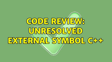 Code Review: Unresolved External Symbol C++