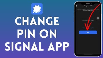 How to change pin on signal app