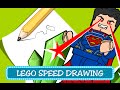 Speed Drawing - Coloring Pages / Disegni da Colorare - LEGO DC Comics Superman (Batman V Superman)