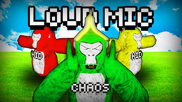 TROLLING WITH A LOUD MIC IN GORILLA TAG (EXTREMELY FUNNY)