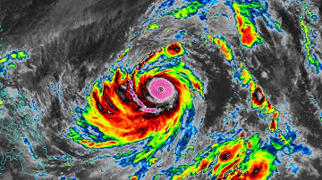 Colored Infrared Satellite Loop Typhoon Tip 1979
