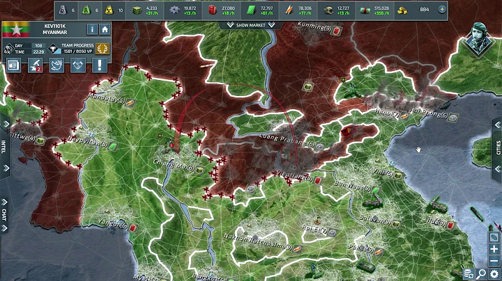 Conflict of Nations WW3 Launching a Nuclear Ballistic missile