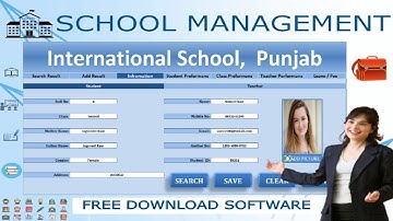 School Management System In Excel