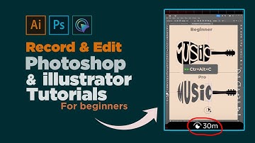 How to Screen record Adobe Photoshop & illustrator tutorials for Instagram