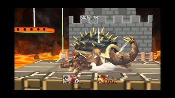 Turbo Luigi vs Giga bowser (CPU level 9) [TAS]
