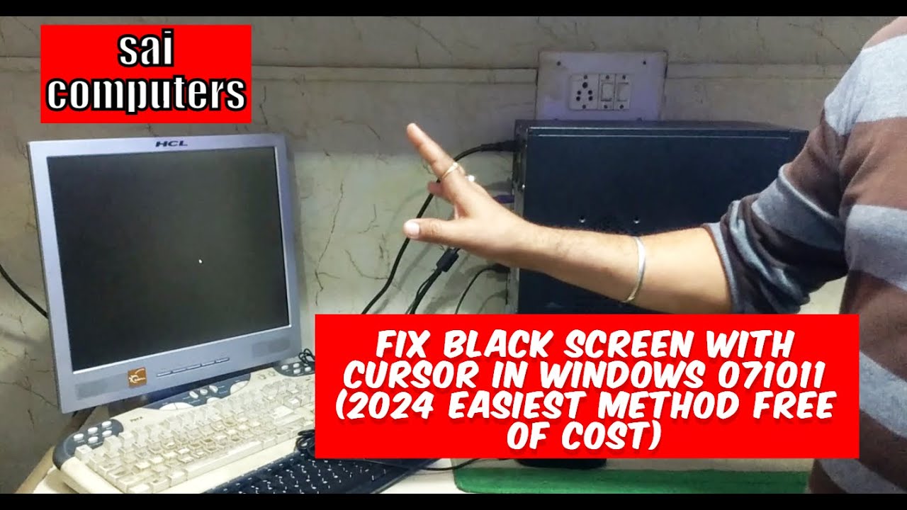 FIX Black Screen with Cursor in Windows 07/10/11.. Easiest Method free ...
