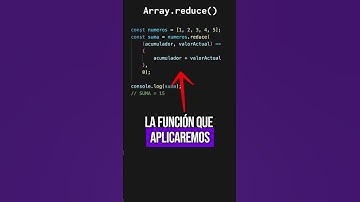 ✨ Aprende a usar Array reduce en JavaScript  #desarrolloweb  #arrayfunctions  #javascript