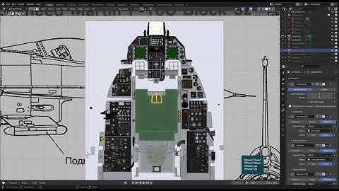 Blender 3.1 : How to 3D Modelling F-16 Part-4 : Modelling cockpit