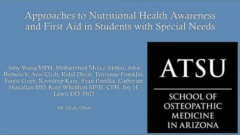 Nutritional Health Awareness in Students with Spec...