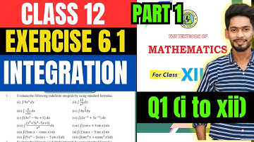 Class 12 Exercise 6.1 Q1 unit 6 Integration new mathematic book Sindh board part 1 Integration