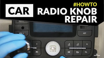How to repair a car stereo knob replacing the damaged encoder