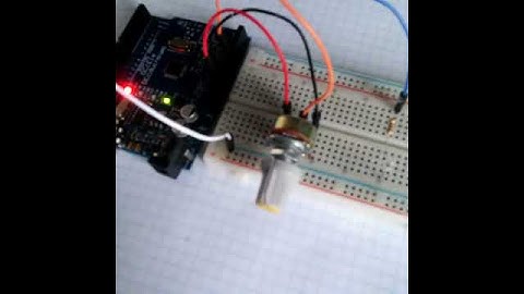 Arduino. Управление яркостью светодиода. Потенциометр.