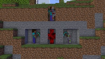 Minecraft Speedrunner VS 3 AI Hunters REMATCH