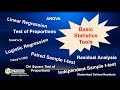 Basic Statistics Tools (All in One Dataset)
