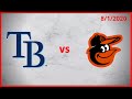 Tampa Bay Rays Condensed Game (8/1/2020) Baltimore Orioles Condensed Game