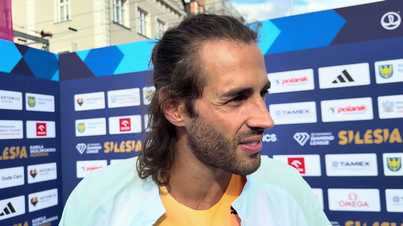 Gianmarco Tamberi After Jumping 2.31 To Win Silesia Diamond League High Jump