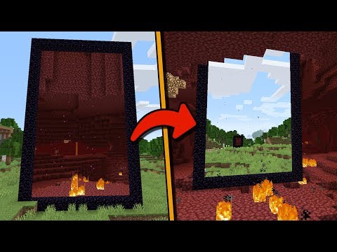 ?COMO VER POR DENTRO DE UN PORTAL!! ?(desde fuera y dentro del Nether) EN MINECRAFT