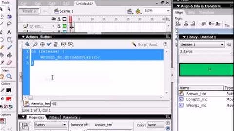 FlashTutorial 8 Make A Test Or Quiz