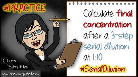 CPP#21: Serial dilution calculations | Calculate final concentration - Dr K