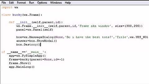 wxPython Programming Tutorial   4   Using Message Dialog   YouTube