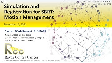 Session 5 - SBRT Simulation and Registration - Motion Management
