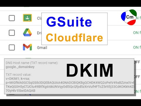 DKIM with Google Gsuite & Cloudflare