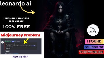 Midjourney Problem Job Action Restricted | Free Trial Issue Solution || Leonardo ai