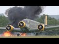 Big WW2 AIRCRAFT ENGINES Cold Startup and Sound