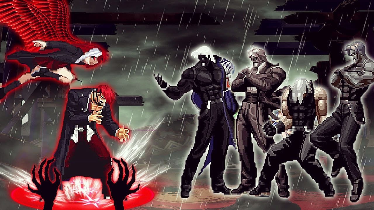 [KOF Mugen] Original Iori Yagami Team Vs Ultimate Rugal Team - YouTube