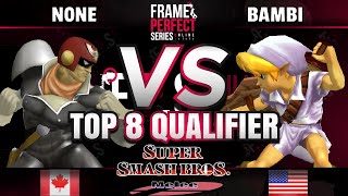 FPS5 Online - GG | n0ne (Captain Falcon) vs. bambi (Falco/Young Link) - Melee Top 8 Qualifier