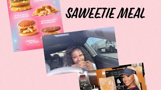 Trying The Saweetie Meal (Mc Donald’s mukbang)