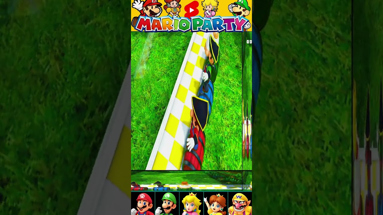 Super Mario Party Barreling Along Master com Mario Luigi Peach Daisy #short...