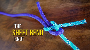 How to Tie the Sheet Bend Knot in UNDER 60 SECONDS!! | How to Tie Two Ropes Together