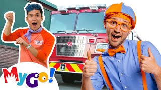 Blippi Explores a Fire Truck | Blippi | Fun and Educational Sign Language for Kids