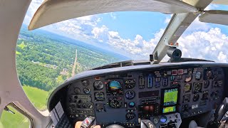(4K) Jet Pilot POV | Cessna Citation II Startup, Takeoff, & Landing