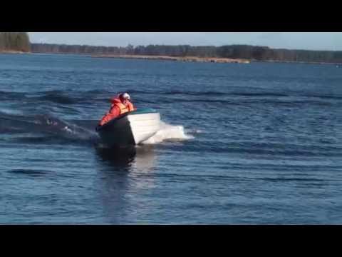 Лодка стеклопластиковая АлТан - 380 "Аришка" видео №2