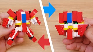 Micro LEGO brick transformer mech - Giant Head #LEGO #transformers #combiners