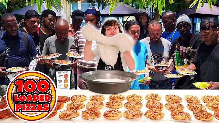 Making 100 Loaded Pizzas For The Homeless!