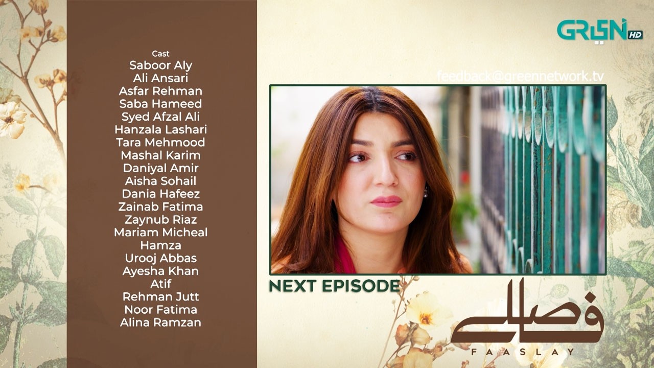 Faaslay Episode 38 ( Teaser ) 27th February 2026 | Ali Ansari - Saboor Aly | Green TV Entertainment