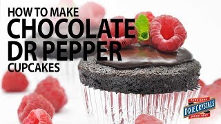 How to make dr pepper chocolate cupcakes