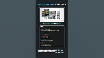 🎴 Realistic 3D Card Hover Effect 2025! 💻✨ | Stunning UI Animation in 60 Seconds||#shorts #shorts #js