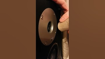 Repairing a pushed in tweeter speaker.