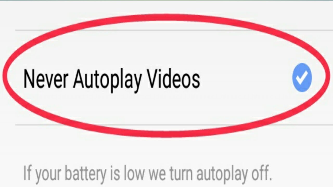 How to turn off autoplay videos on Facebook YouTube