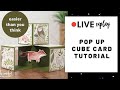 🔴How To Make A 3D Pop Up Cube Card