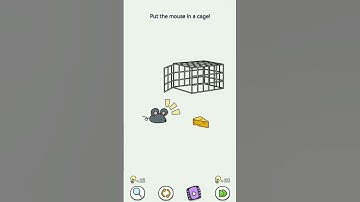 🤔 Brain Out Game 🤯 mouse put in cage trick #braintest #gaming #viralvideo