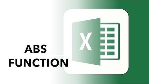 Absolute Value Function in Excel (ABS Function) #excel #youtube
