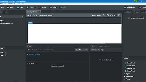 Tutorial Bootstrapstudio Landing Page - Step 4