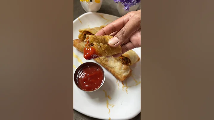 Crispy Veg Spring Roll Recipe | Perfect Evening Snack |#shorts #youtubeshorts #viral #trending #food